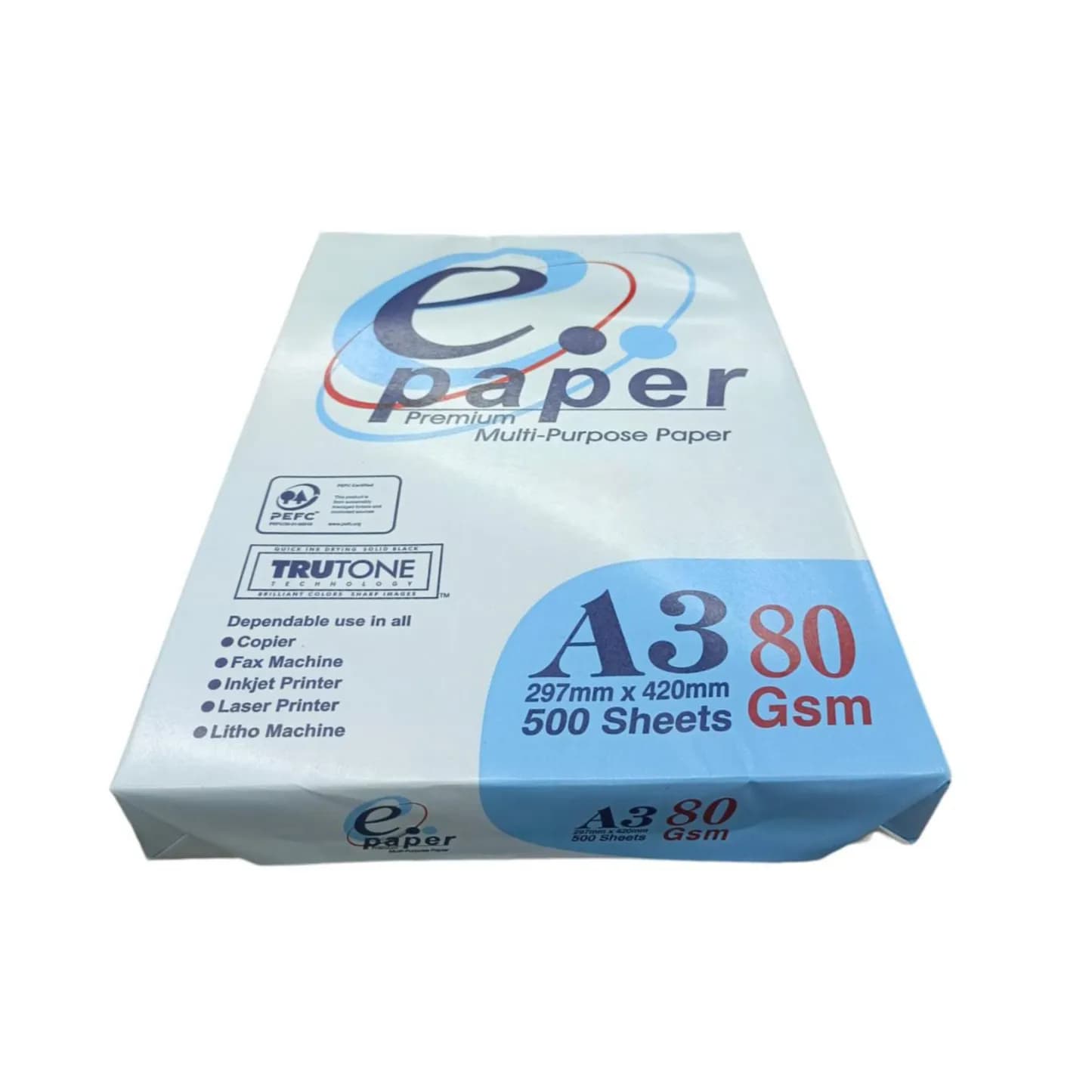 E Paper A3 500 Sheets 80 Gsm 297x420mm