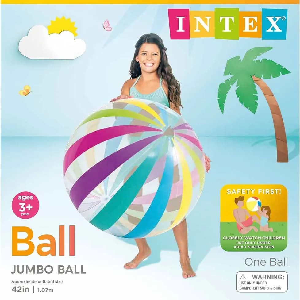 jumbo inflatable ball for kids - intex 59065