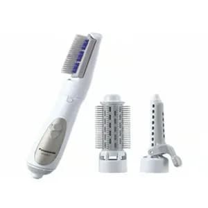 Panasonic Eh-Ka31 Hair Styler With 3 Attachments, Blow Brush, Roller Brush, Air Iron, White, Automatic Overheating Protective