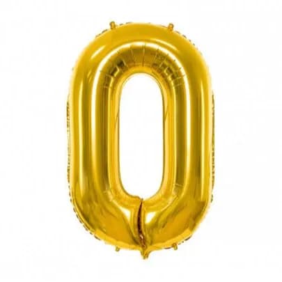 32 Inch Gold Letter O Balloon With Helium