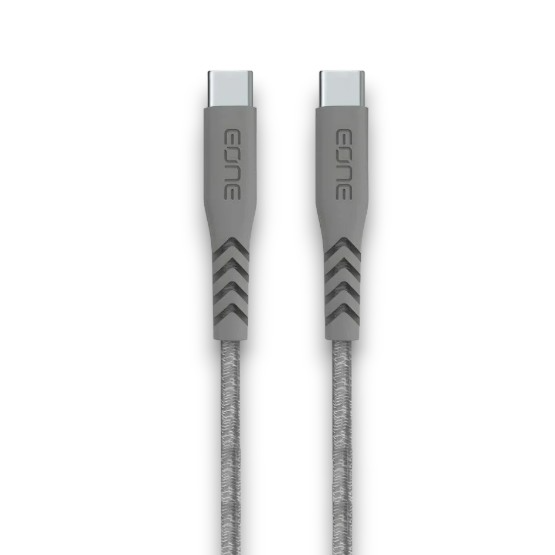 EONE - Braided Data Cable PDTYPE-C TO TYPE-C (E1203038) grey 