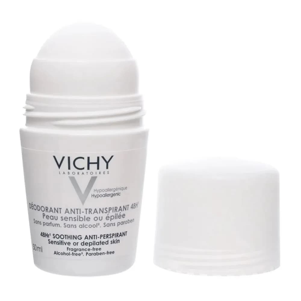 Vichy Deodorant Roll On Very  White Cap