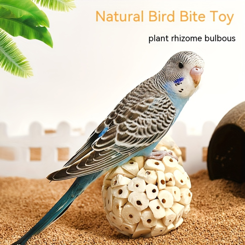 Natural Bird Bite Ball Toy