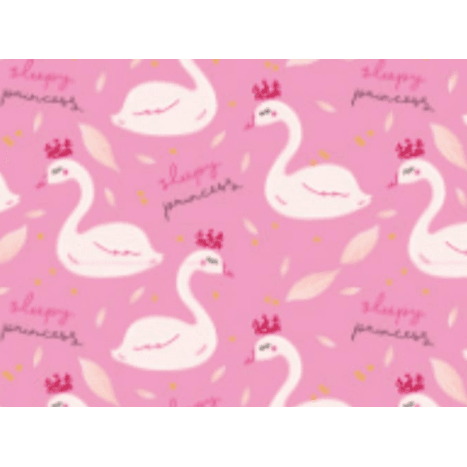 swan in pink wrapping paper