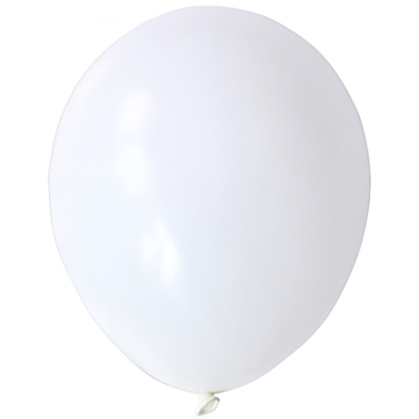 Party Decoration Latex Balloons-pack Of 100 Pieces- White Color (BLQL74)