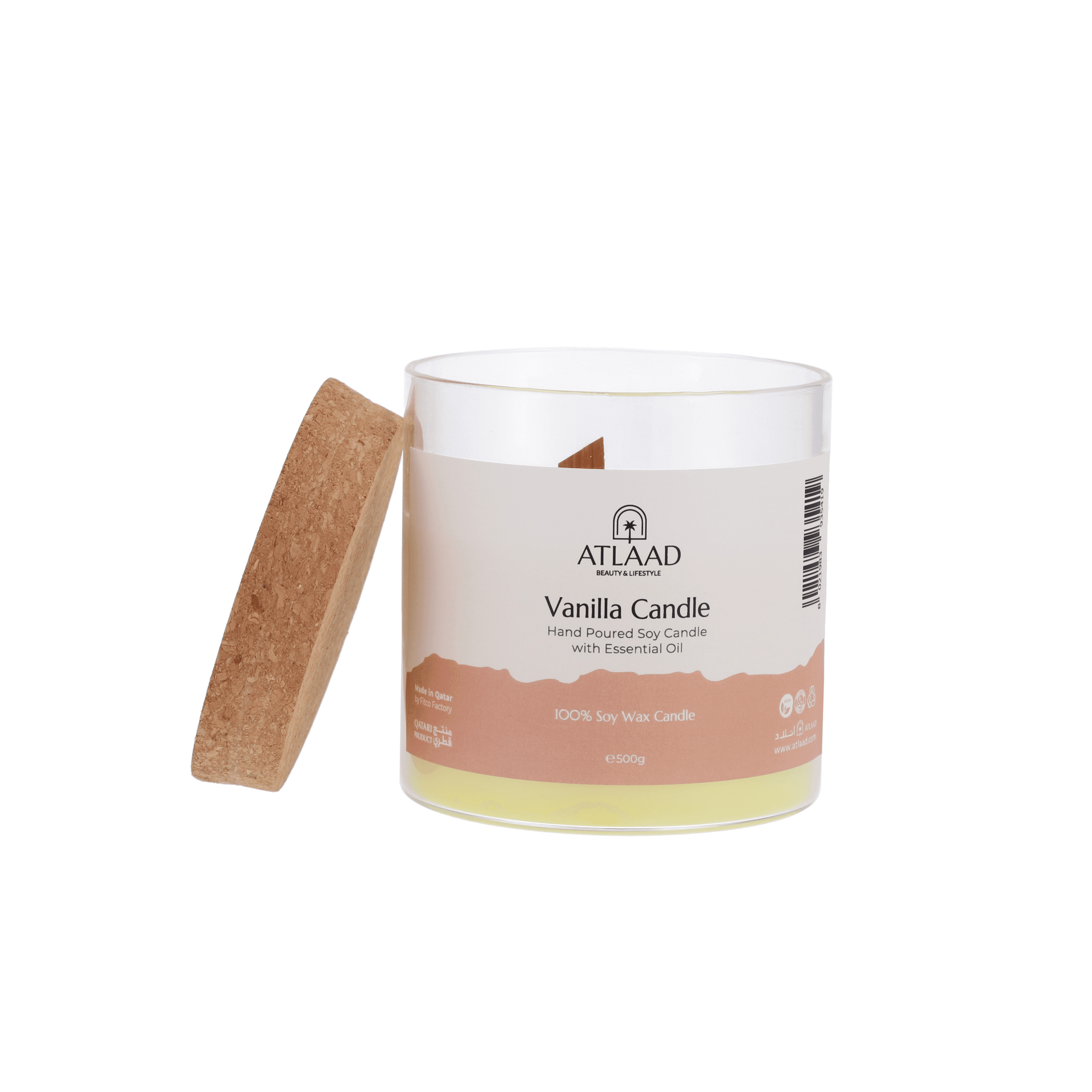 Vanilla Candle - Hand Poured Soy Candle with Essential Oil