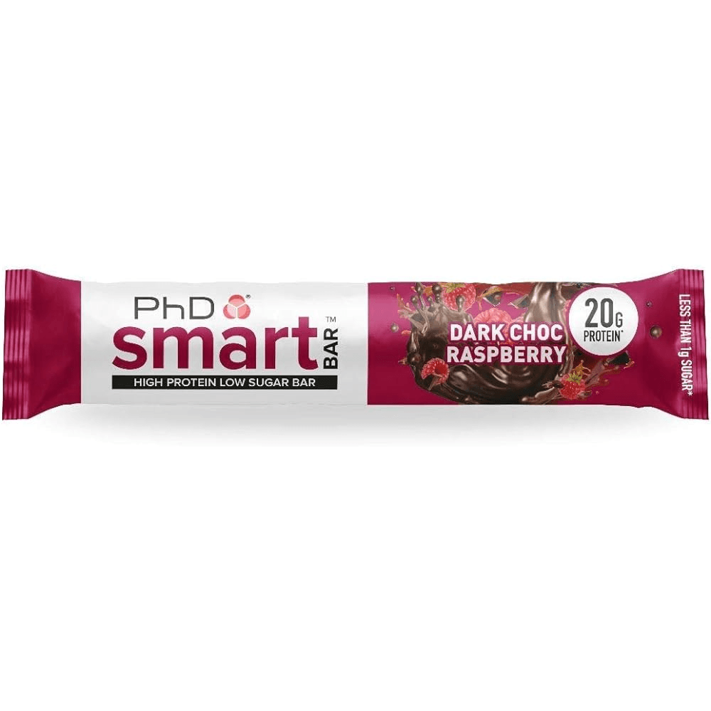 Phd Smart Bar Dark Chocolate Raspberry 64 Gm