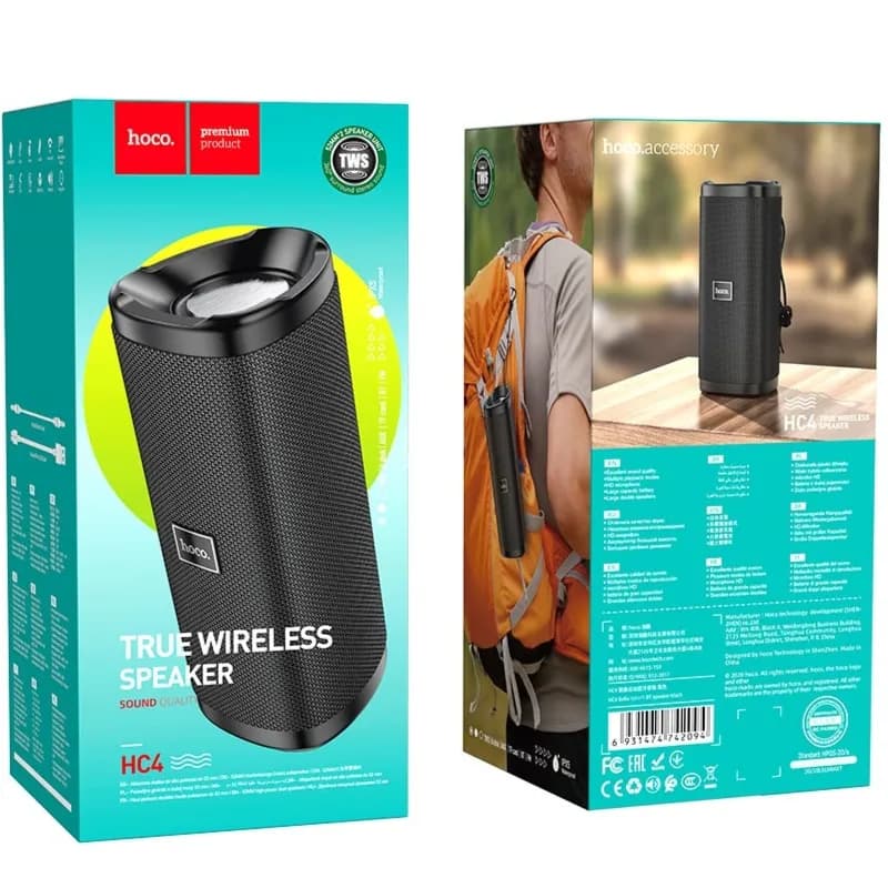 Wireless Bluetooth Speaker-Black-Hoco Hc4