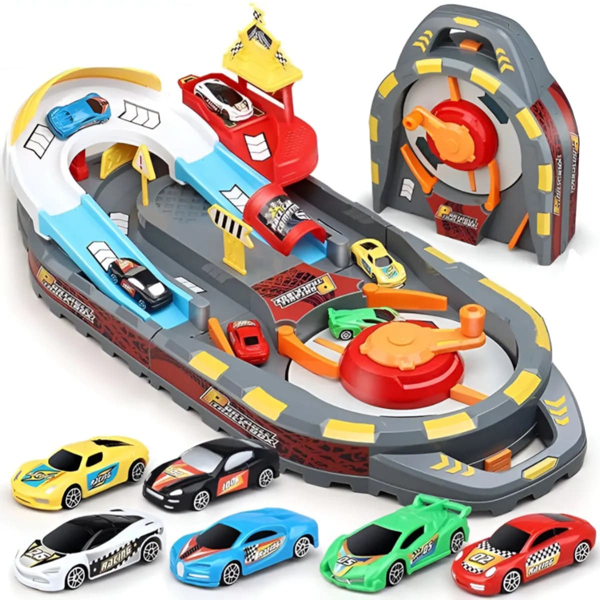 Racing Carousel Racing Car Parking Lot Toys Racing Track Paly Set For Kids - (PSWD40)