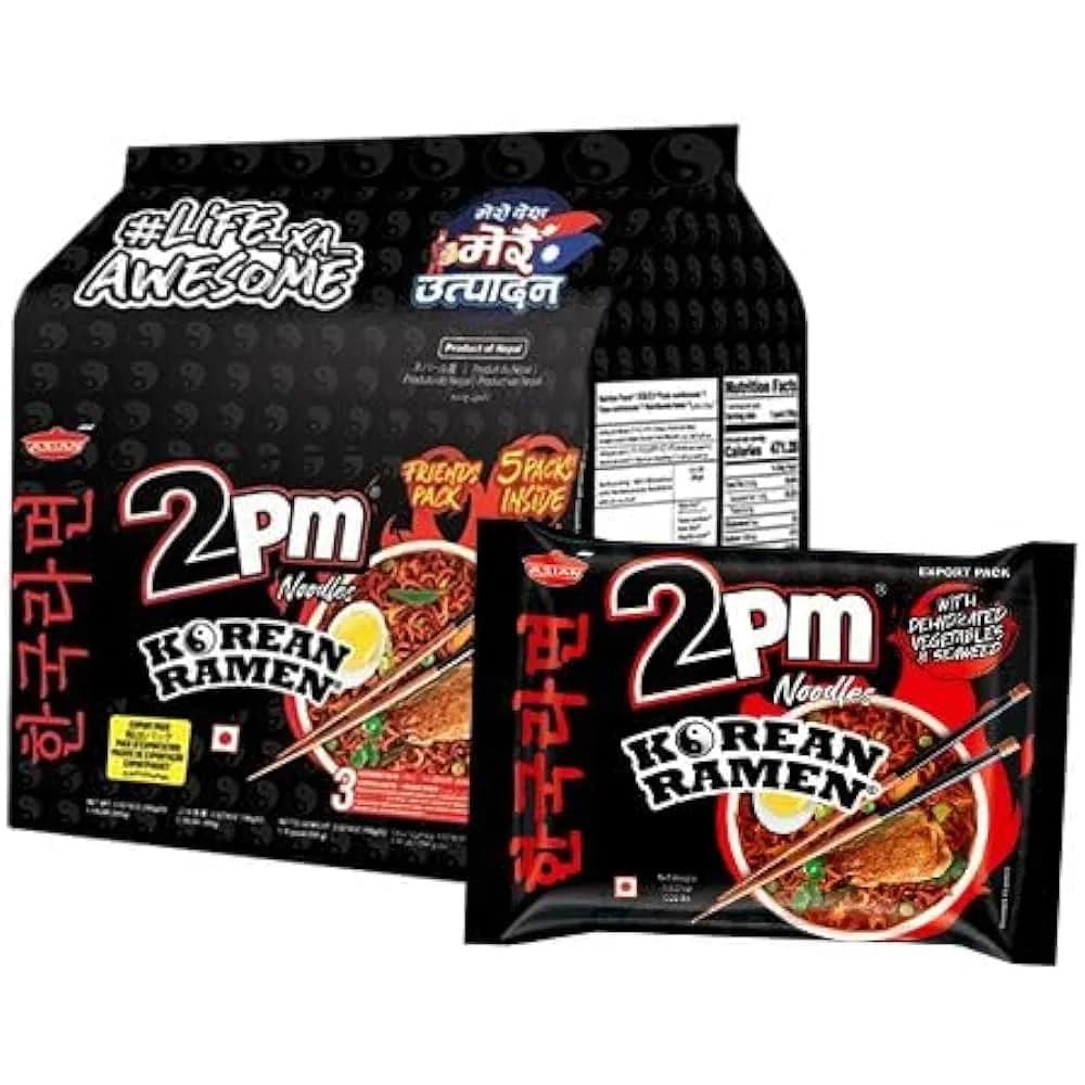 2pm Korean Ramen Noodles 5x100 Gm