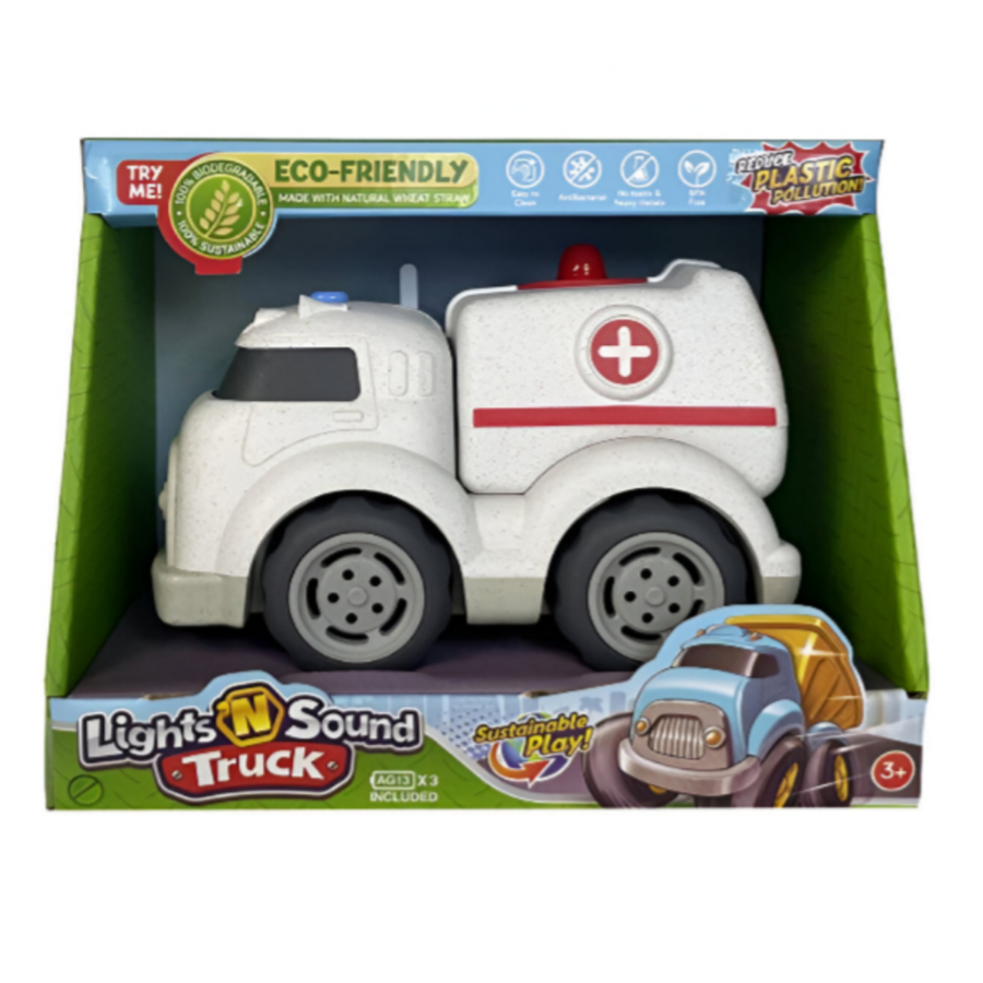 Lights N Sound Truck Ambulance Toy For Kids - BVEQ25