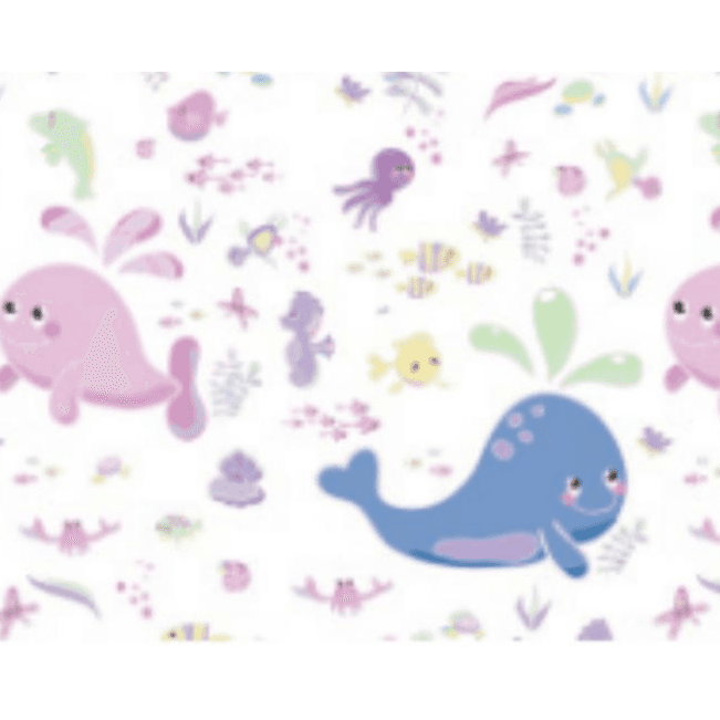 whales gift wrapping paper