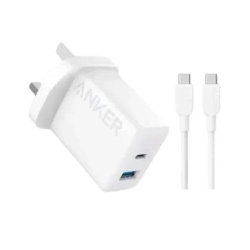 Anker Charger 20W 2 Port with USB-C Cable