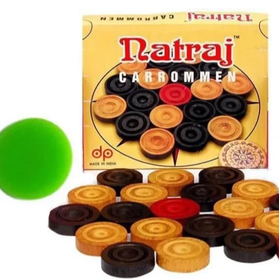 NATRAJ Carrom Coins Board Game Accessories