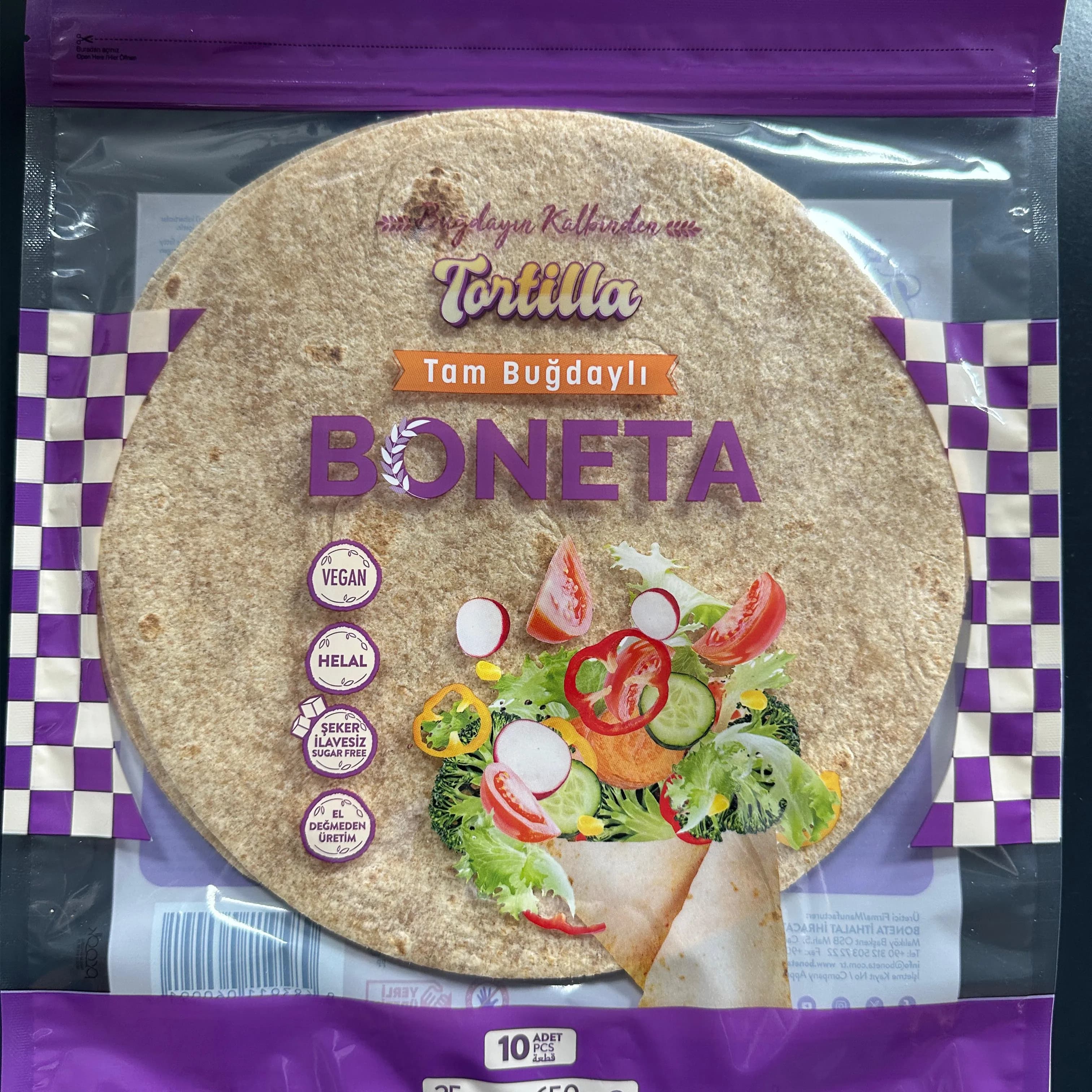 Brown Tortilla Bread- 30cm