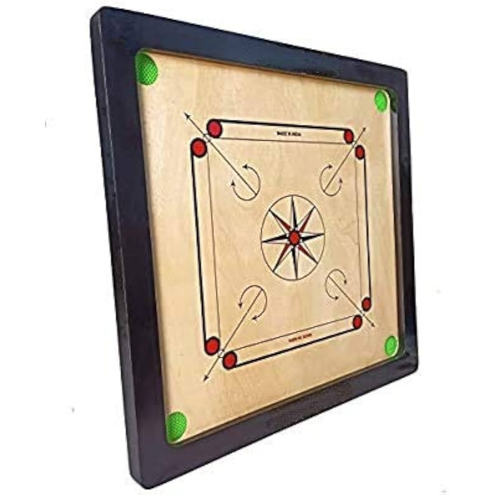 Carrom Board with Wooden Carrom Coin + Striker Powder Carrom Board Family Game Large Size