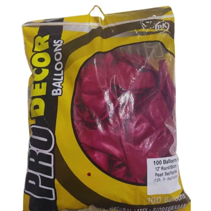 Metallic Red Fuchsia Balloon 100 Pcs Per Pack