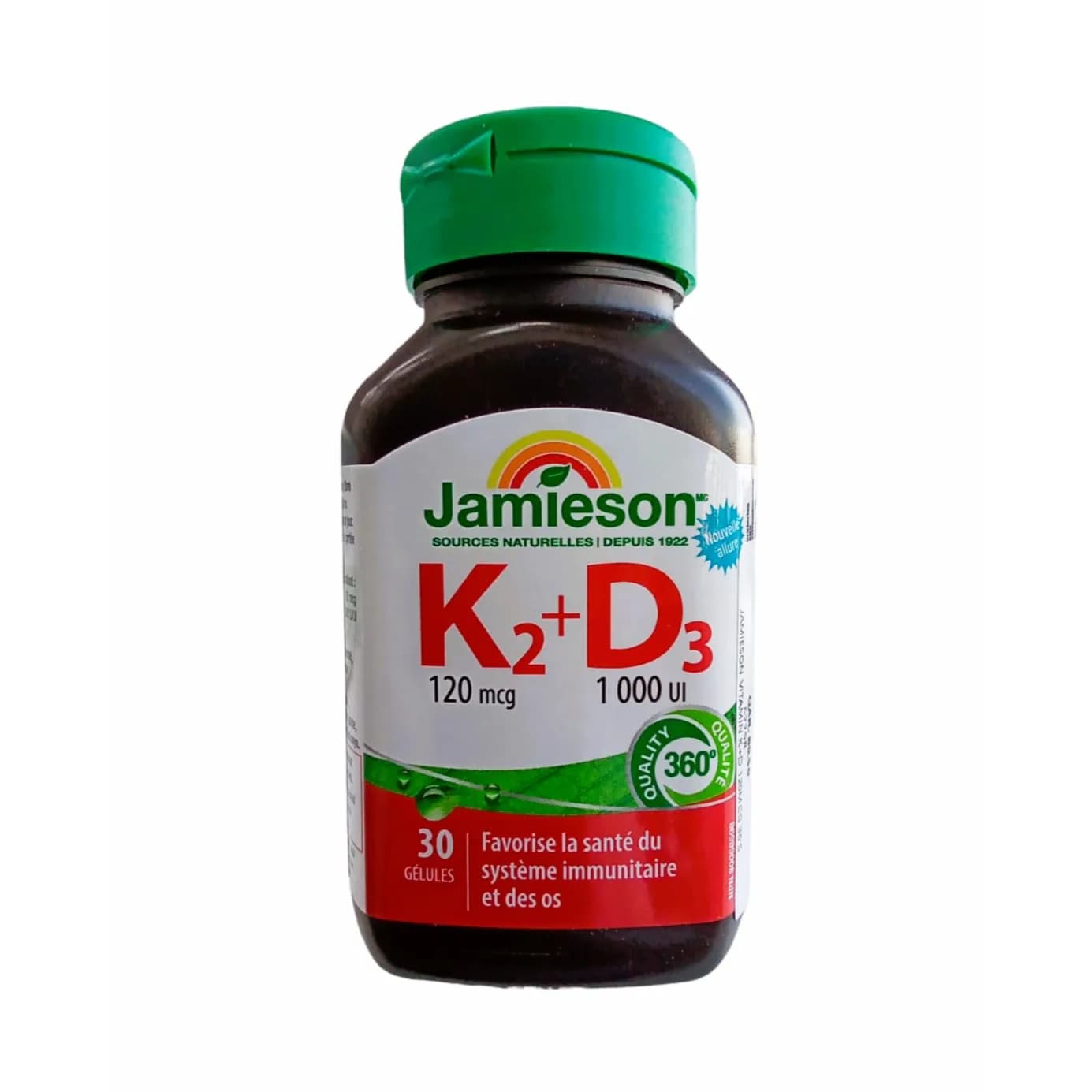 jamieson K2 120 mcg + D3 1000 iu softgel 30 pc