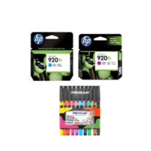 SET OF HP 920XL Cyan Magenta + SET PEN SIGN UP