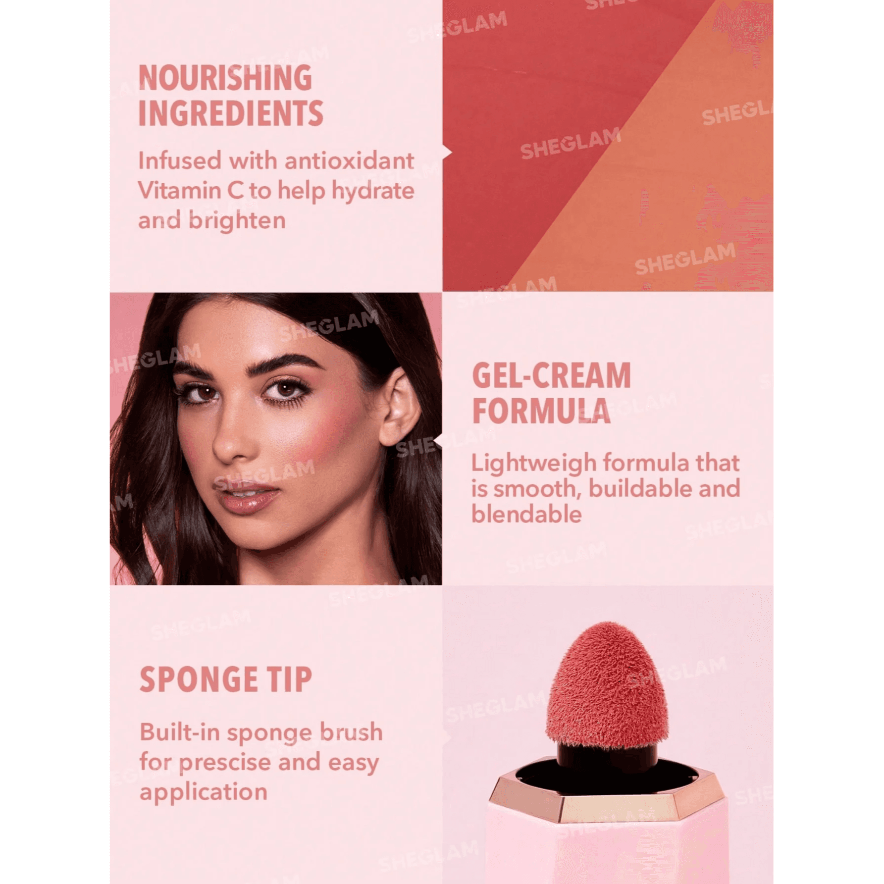 SHEGLAM COLOR BLOOM LIQUID BLUSH - DEVOTED