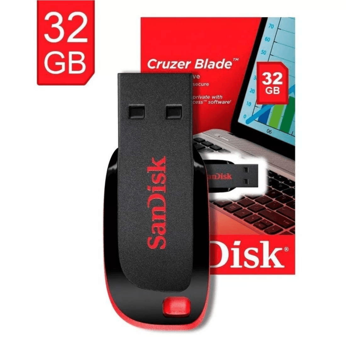 SANDISK CRUZER BLADE [32GB] FLASH DRIVE