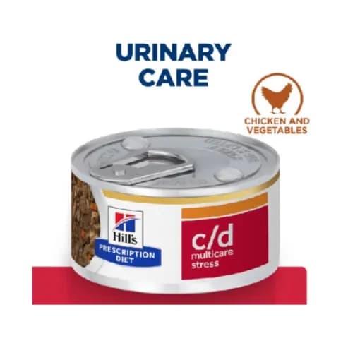 Hill’S Prescription Diet C/D Urinary Stress Feline Stew With Chicken & Added Vegetables 82G