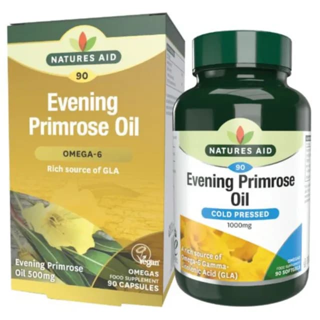 Nature Aid Evening Primose oil 90 Softgels