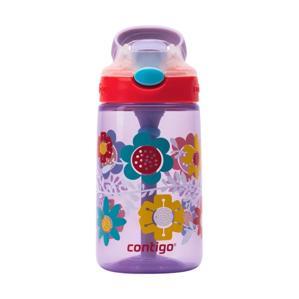 contigo autoseal kids gizmo flip bottle Wisteria Flowers Purple 420ml