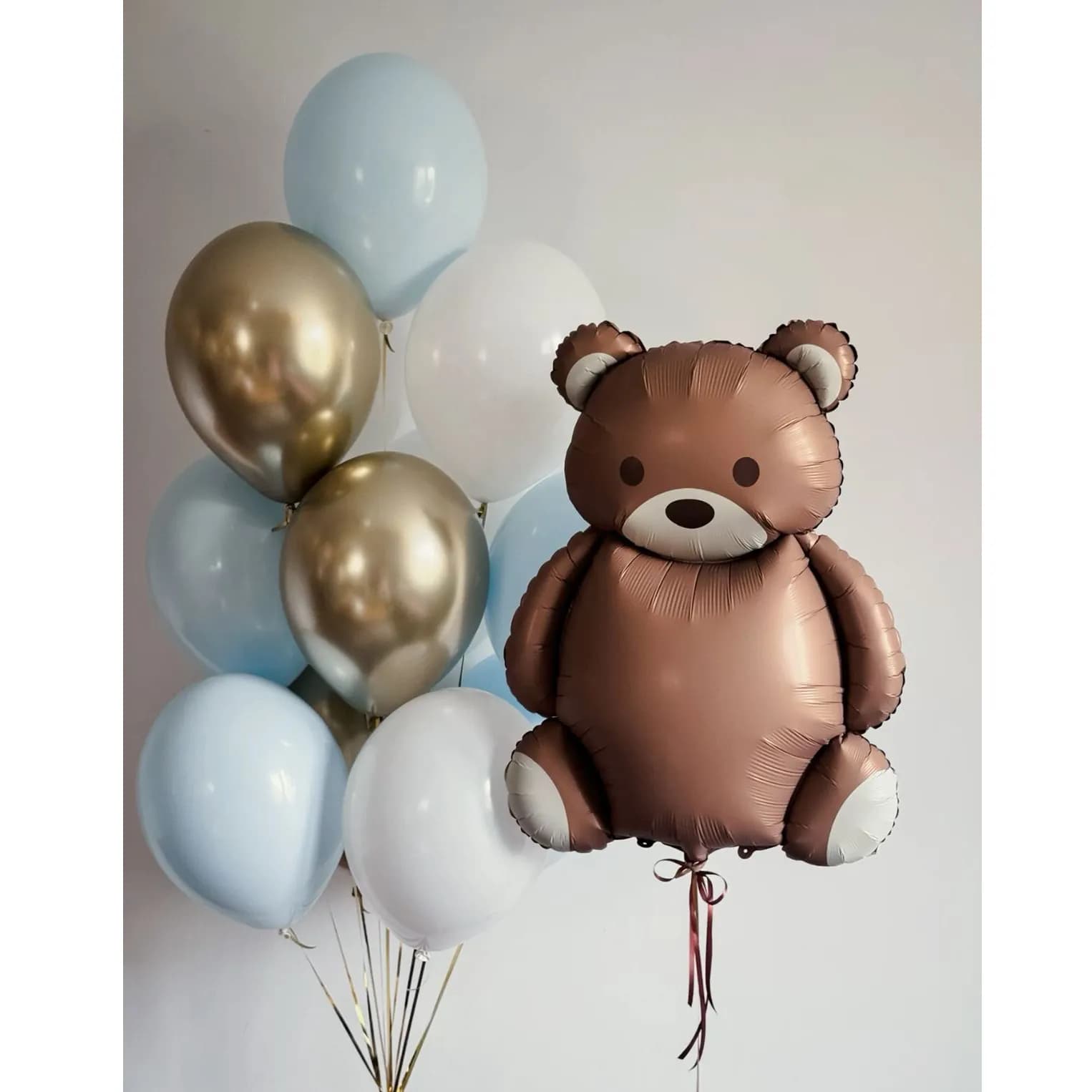 Set Of Balloons 10 Pcs With Bear