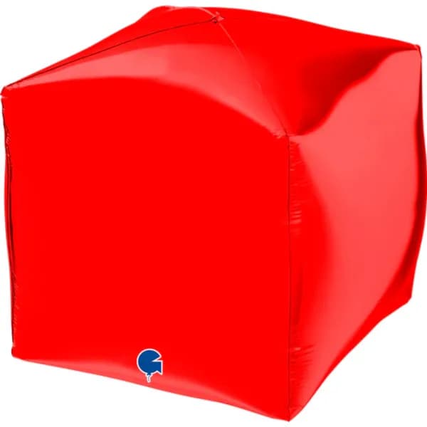 Square Red 4D Helium Balloon