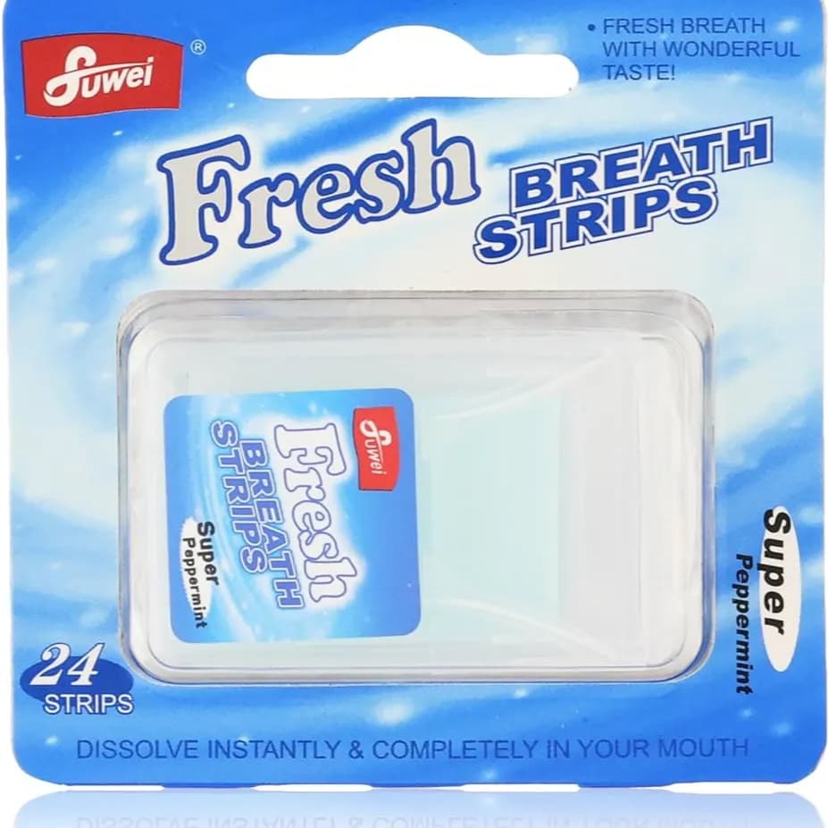 Fuwei Fresh Breath Strip Super Peppermint 24'S