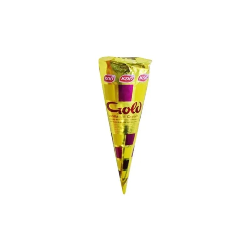 Kdd 100ml Gold Vanilla Ice Cream Cone