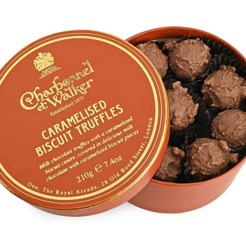 Caramelised Biscuit Truffles – Double Layer Gift Box 210g
