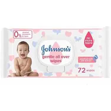 Johnson's Baby Wipes - Gentle All Over, Pack Of 72 Wipes