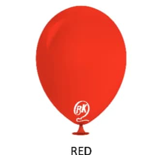 Red 12 Inch Standard Color Helium Filled Balloon