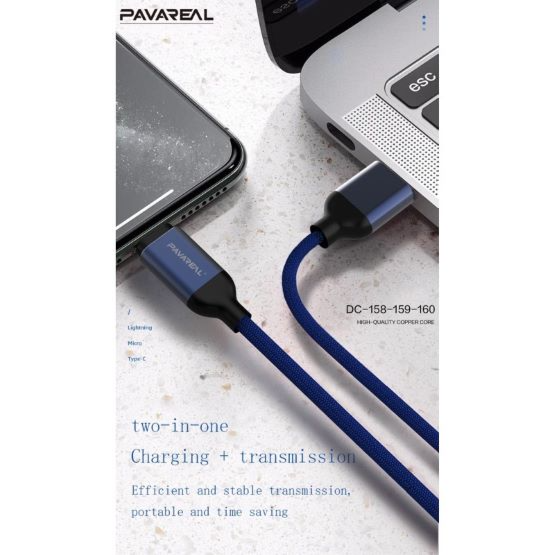 PAVAREAL Braided USB To Lightning Data Cable DC-159