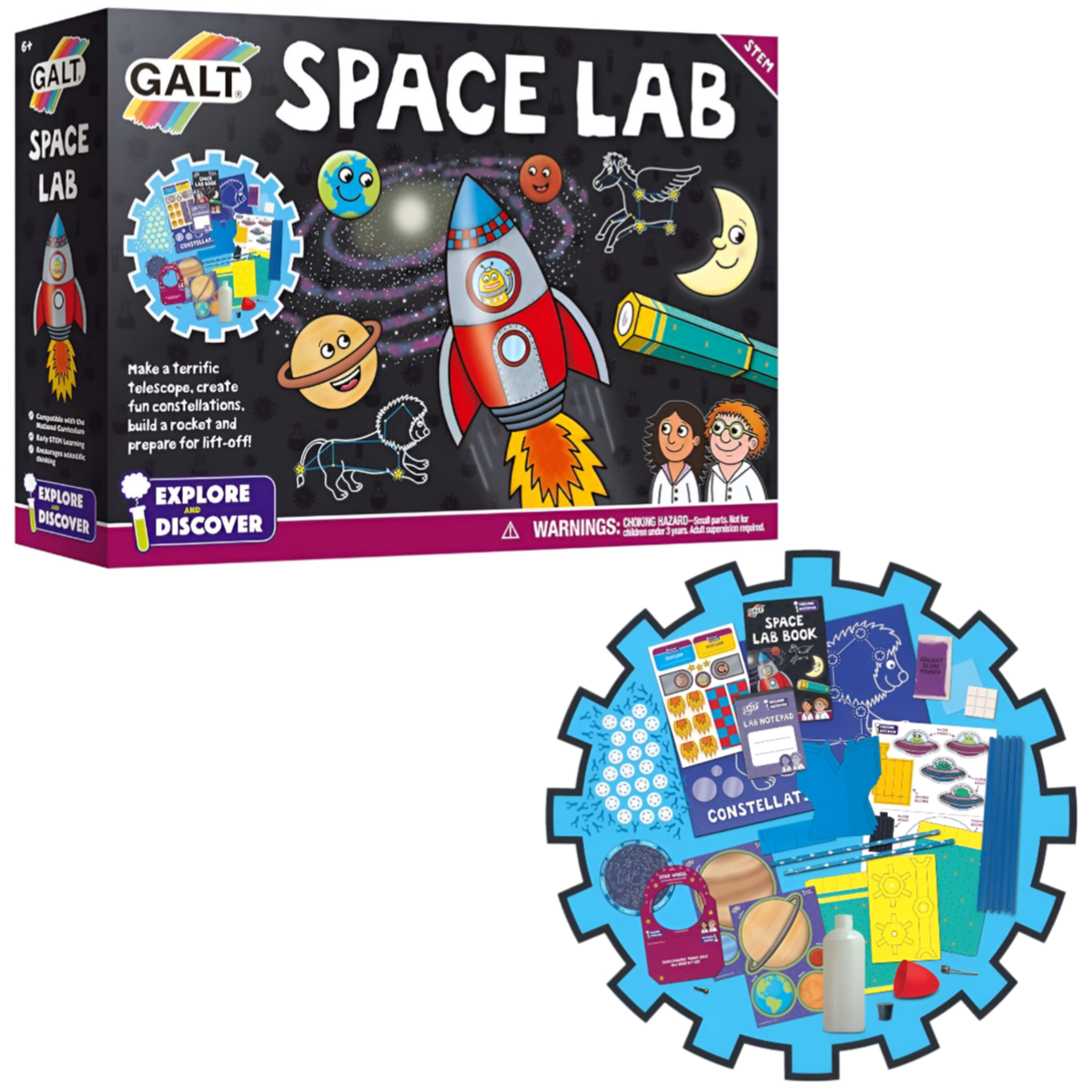 Galt Toys Space Lab Science Kit for Kids-Stem Project Toy -(SMFS39)