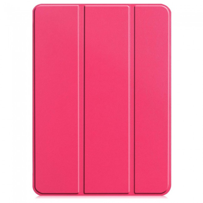 Book Cover Smart Case for iPad 12.9 Inch - Hot Pink