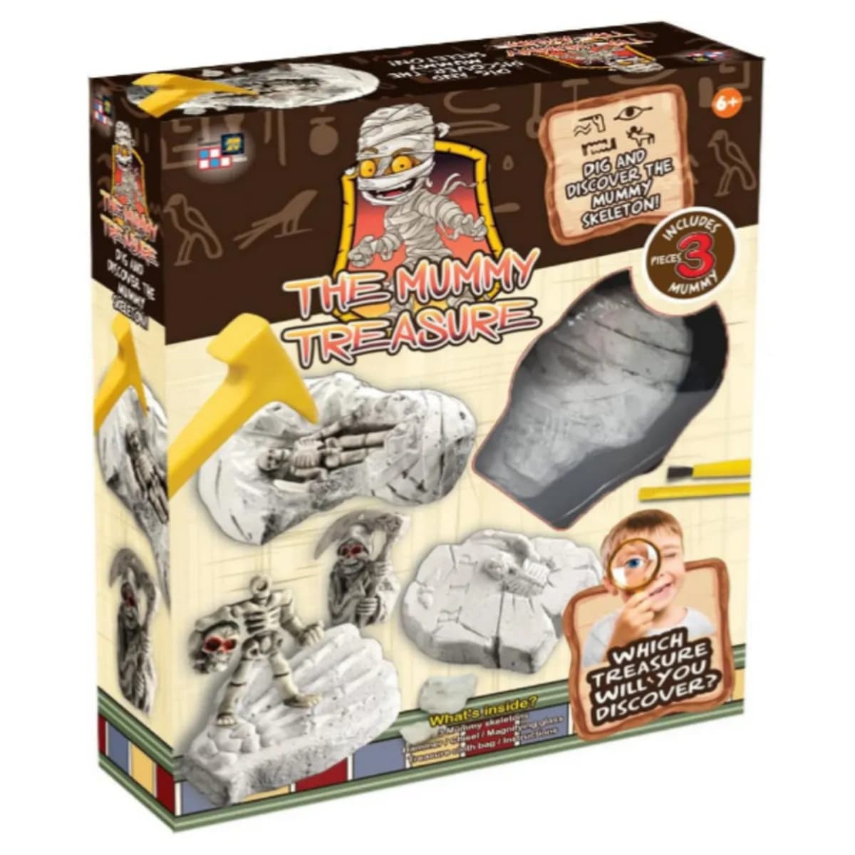 THE MUMMY Theme Treasure Hunt STEM Toys - Dig Blocks With Creative Surprise In Each Block - SMFS41