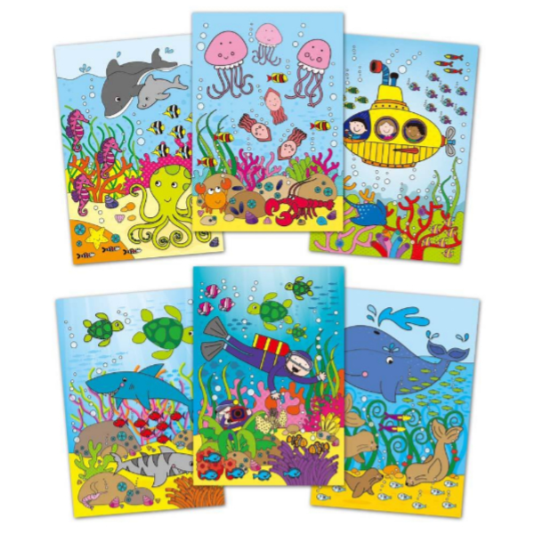 Galt Water Magic -  Under the Sea Colouring Book With Water Pen For kids - DWFS88