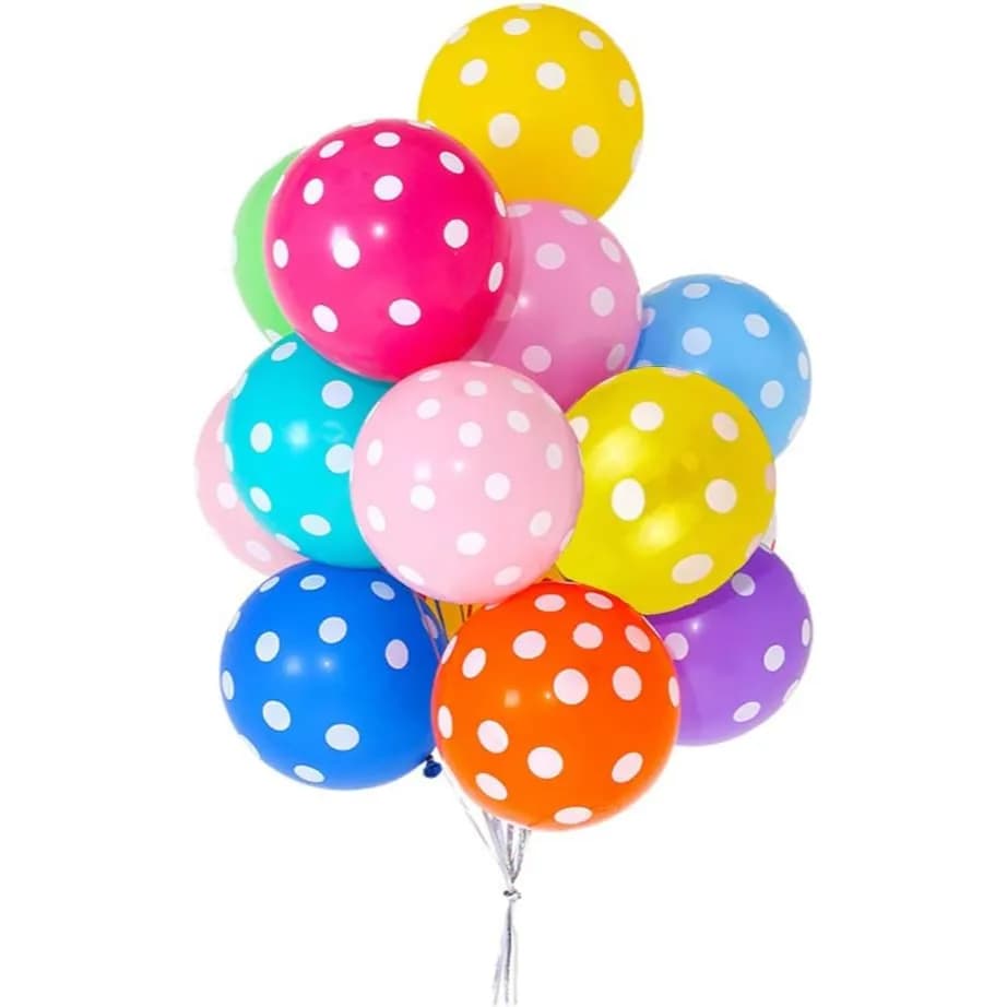 Polka Dots (Mix Colors) Helium Balloon