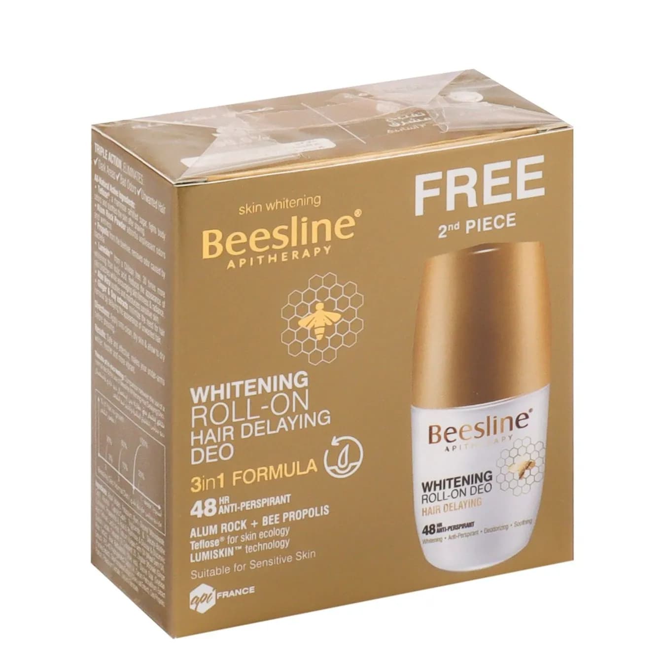 Beesline Natural whitening Hair Delaying Roll-on deodorant Promo 1+1