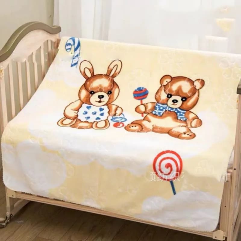 Yellow Bear - Super Soft Baby Blanket