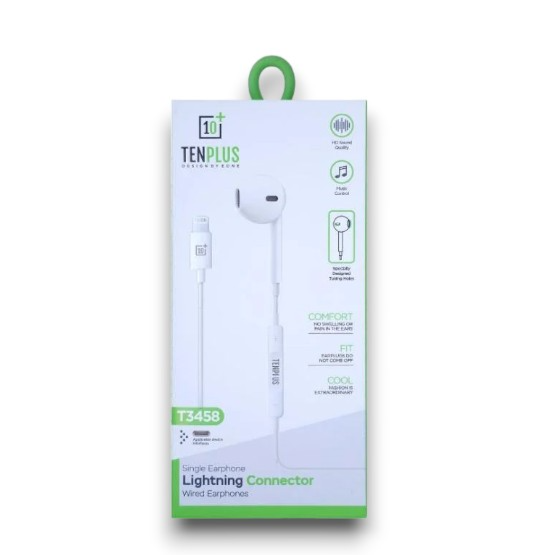 TENPLUS - Lightning Earphone for iPhone - Single (T3458)