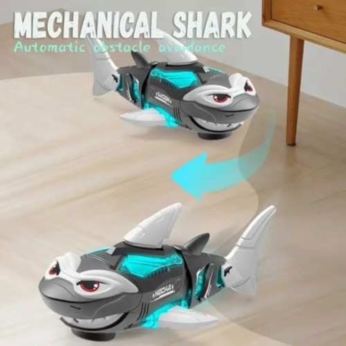 Simulation Electric Shark With Lights And Sounds (Black)