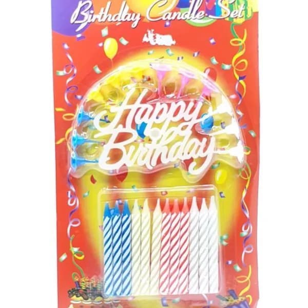 F.t. Happy Birthday Candle Set 12's