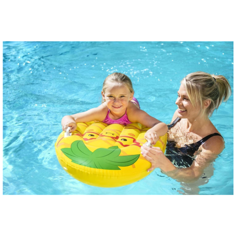 Bestway inflatable Pineapple Shaped Buddy Pool Rider Float For Kids (POLT109)