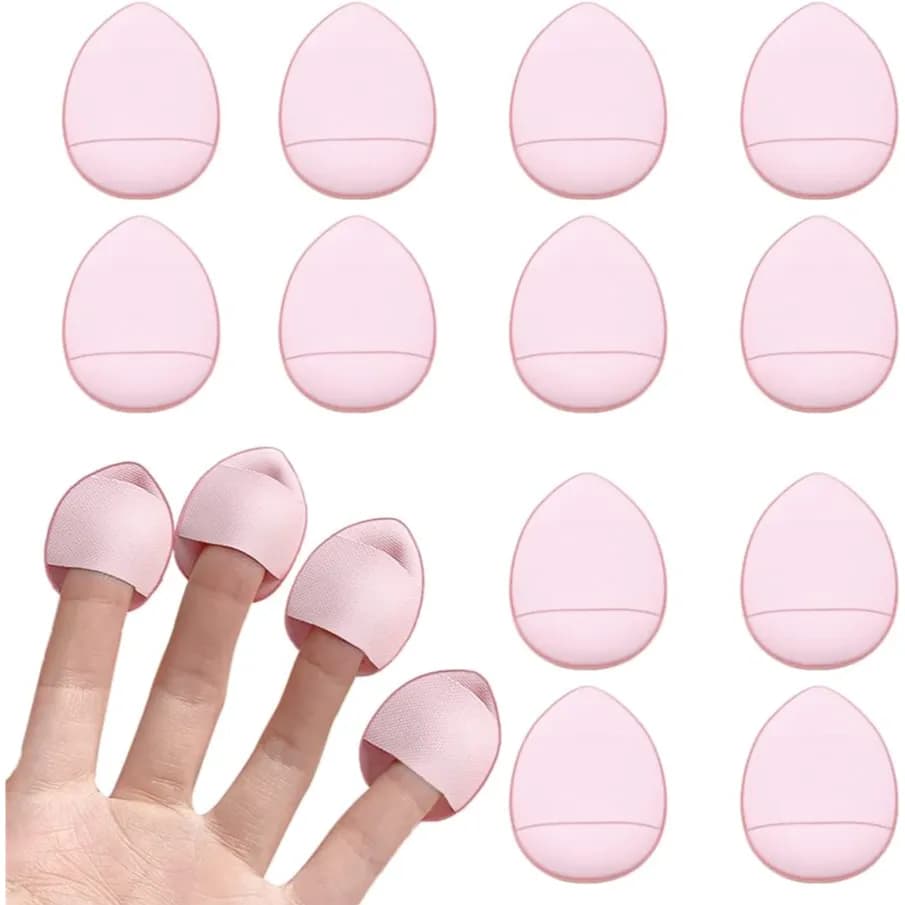 finger powder puff mini sponge (pink) 10PCS