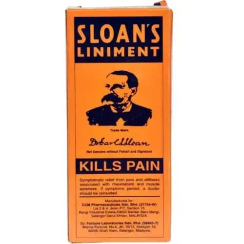 Sloans Liniment Kills Pain