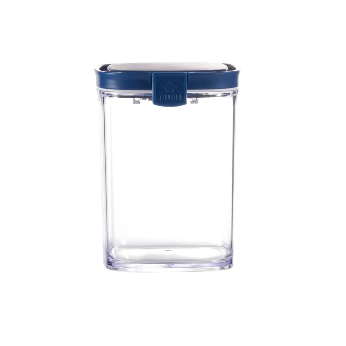 Vague Plastic Round Food Container 1.5Liter blue